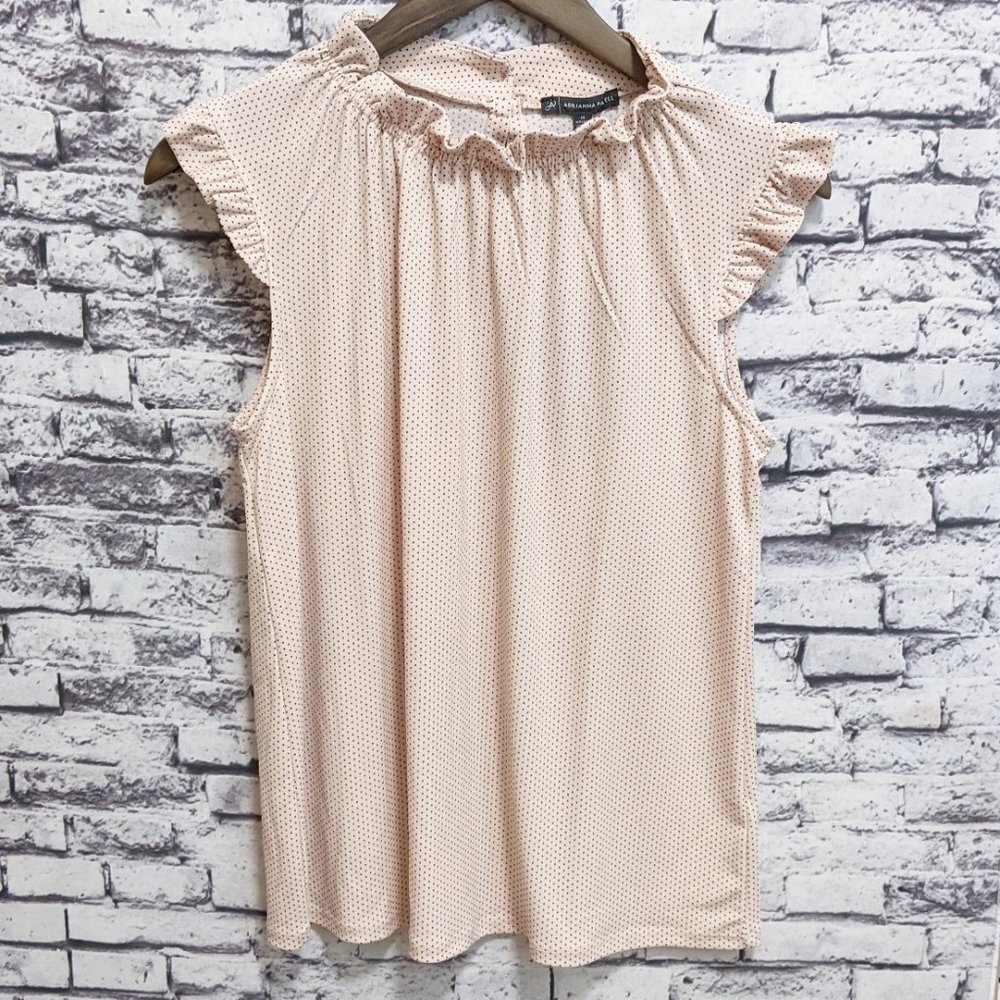 Adrianna Papell Ruffled Cap Sleeve Blouse